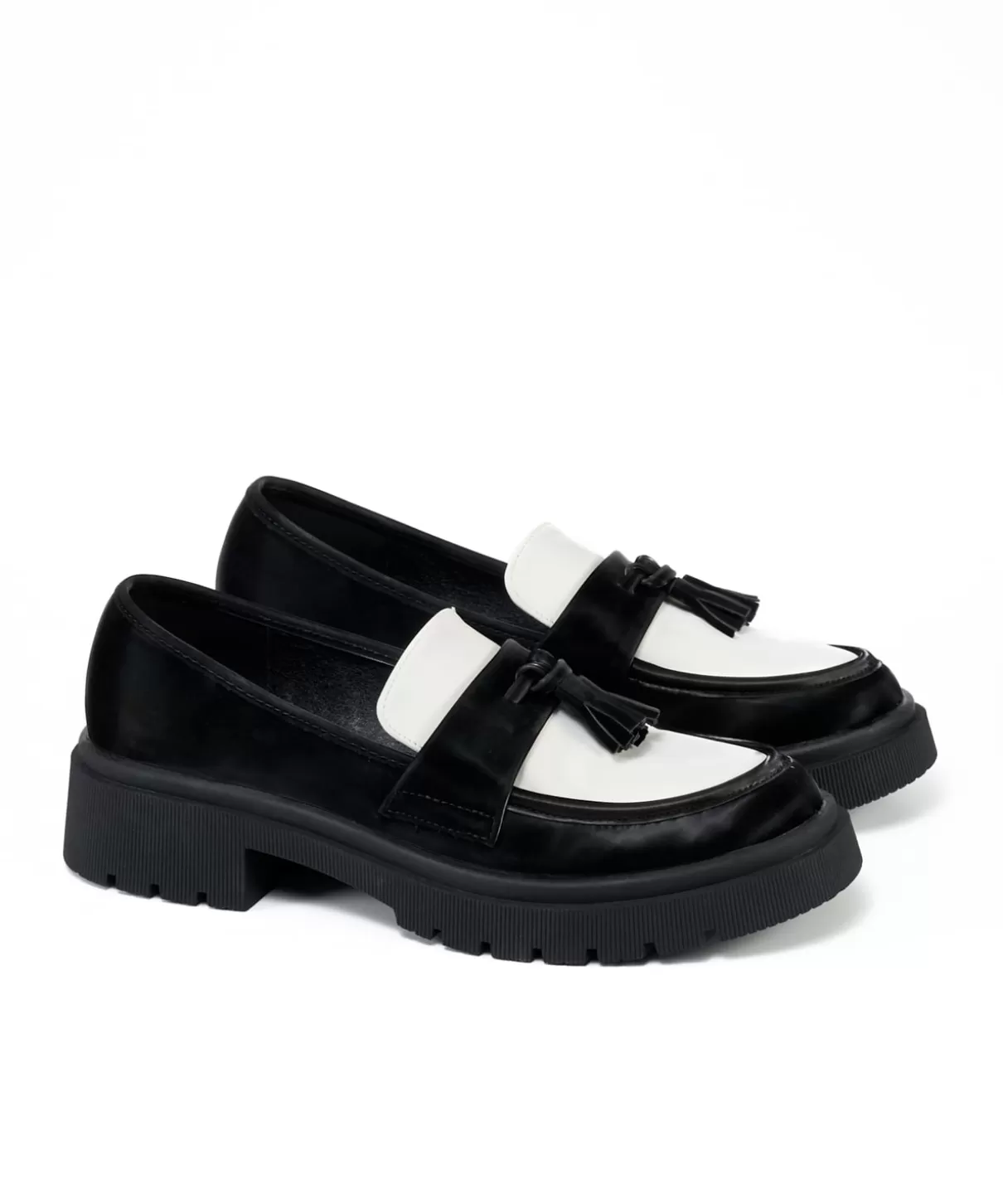 MARYPAZ Mocasines | Mocasin Combinado Borla Efecto